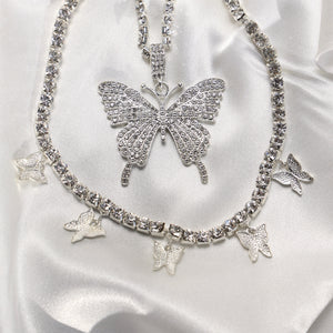 Crystal Butterfly Necklace