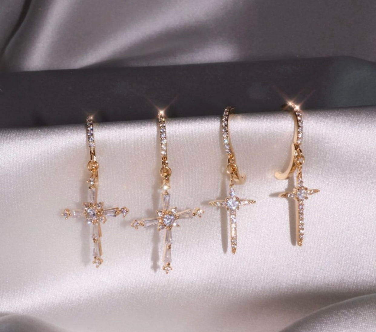 Icon Cross Earrings