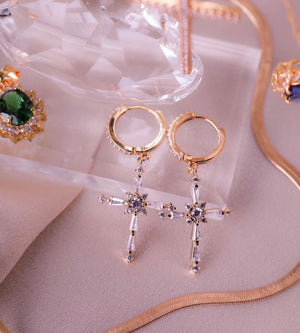 Icon Cross Earrings