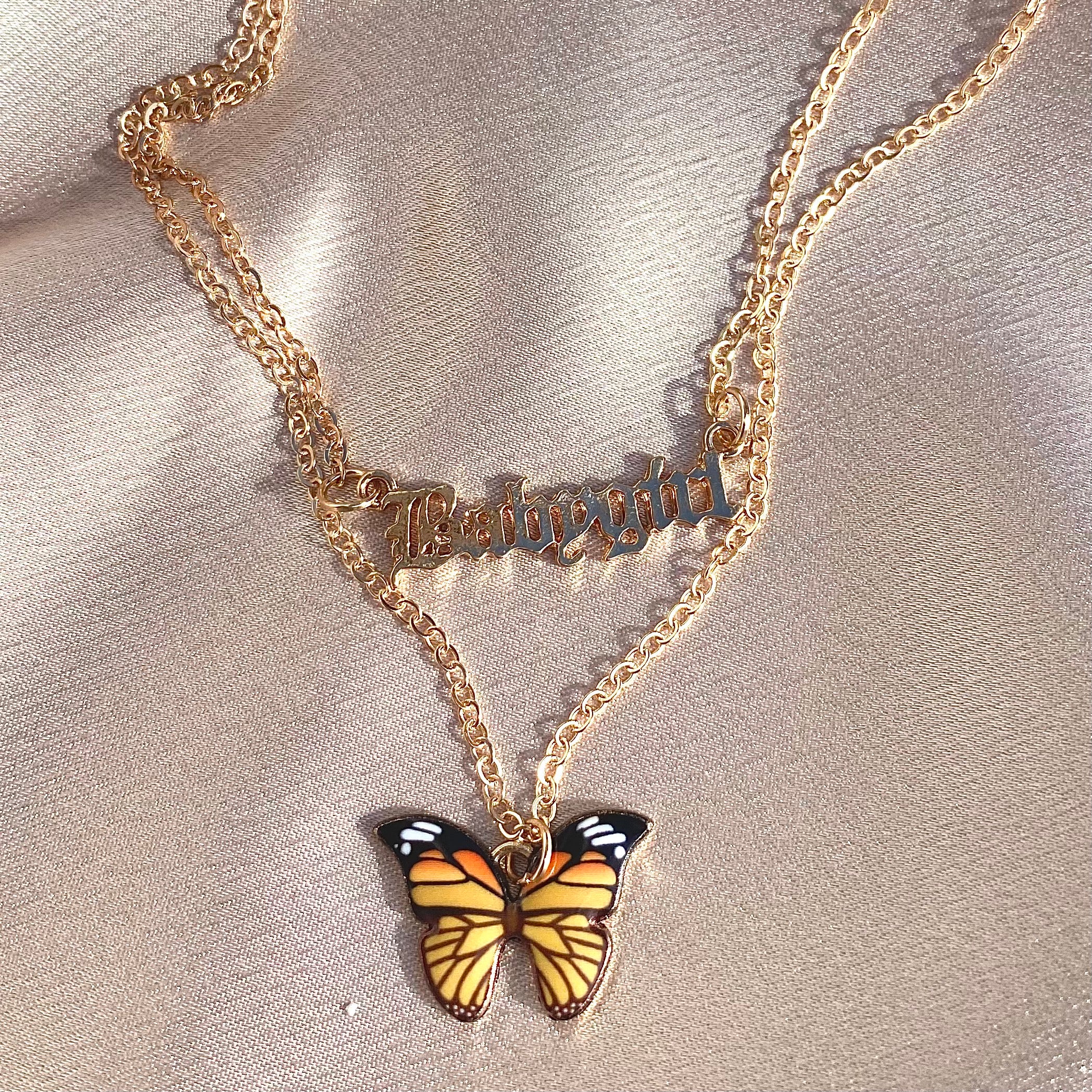 Baby Girl Butterfly Necklace