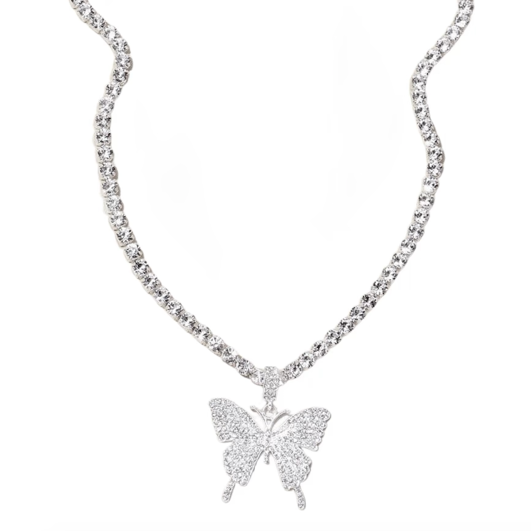 Crystal Butterfly Necklace