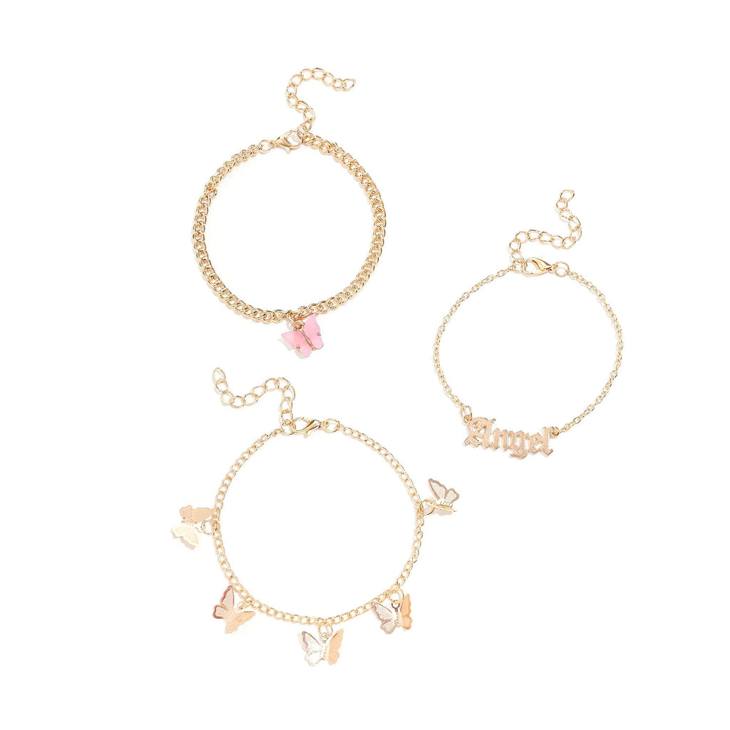 Butterfly Angel Anklet Set