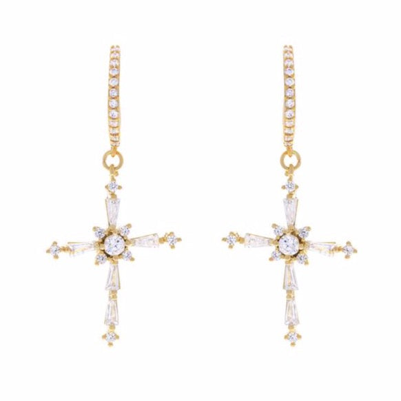 Icon Cross Earrings