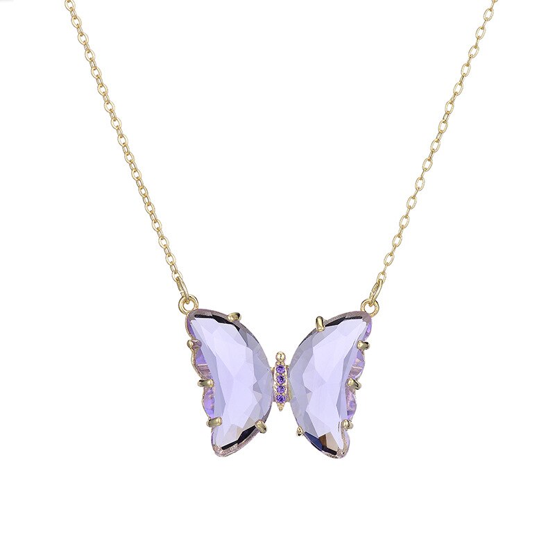 Butterfly Gem Necklace