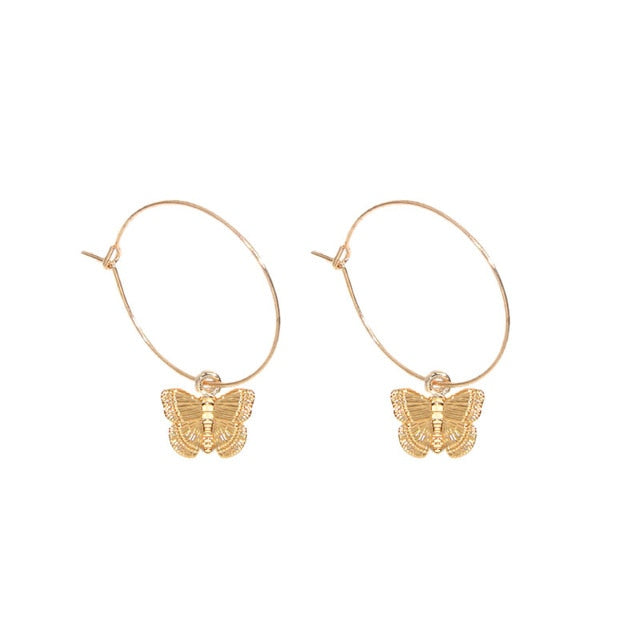 Butterfly Dreams Big Hoop Earrings