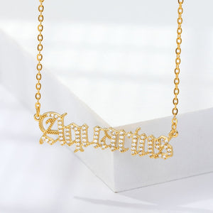 Gold Zodiac Sign Necklace