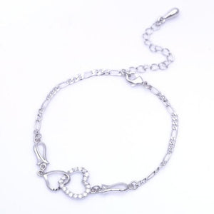 Intertwined Hearts Anklet