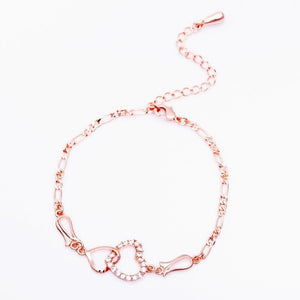 Intertwined Hearts Anklet