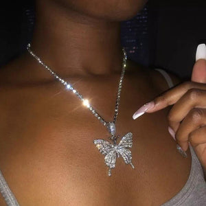 Crystal Butterfly Necklace