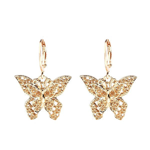 Bedazzled Butterfly Earrings