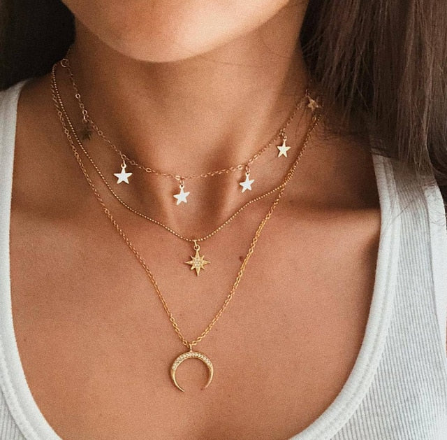 Shooting Star Necklace Set