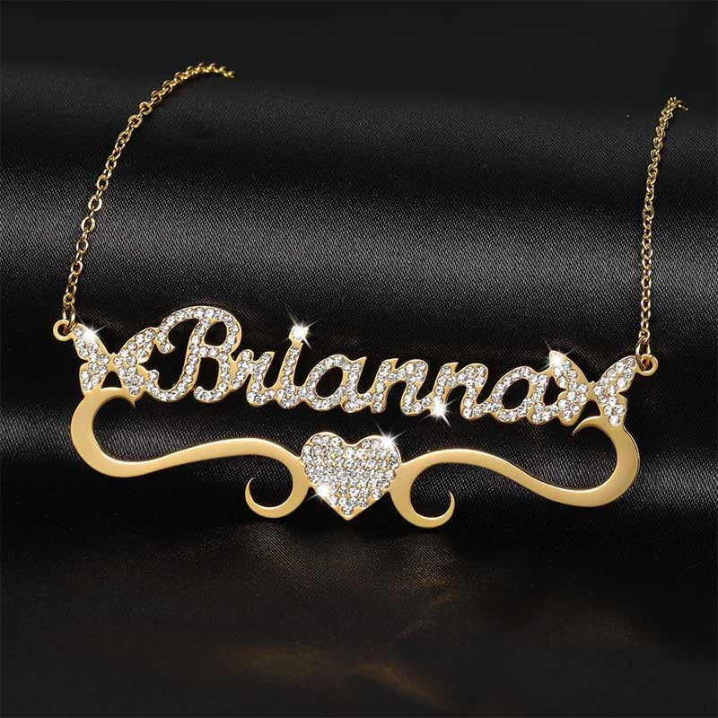 Custom Butterfly Name Necklace