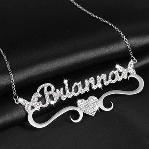 Custom Butterfly Name Necklace