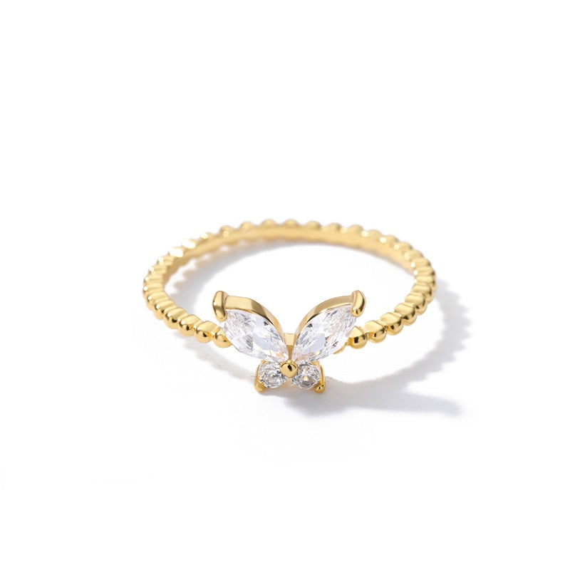 Dainty Butterfly Ring