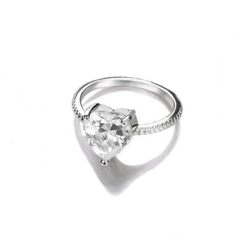 Clear Heart Ring