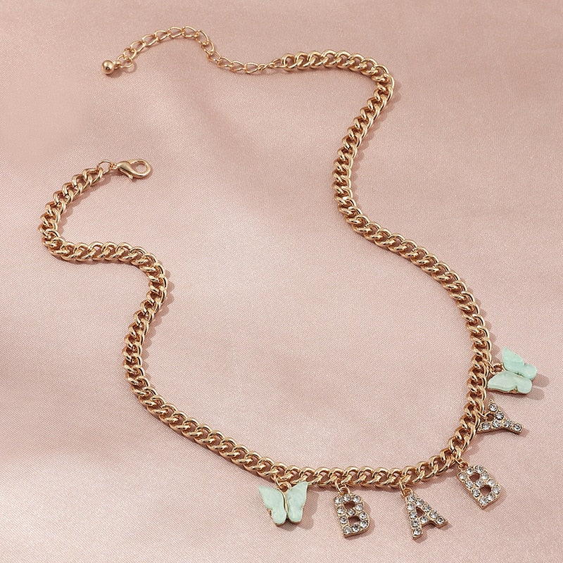 Butterfly Baby Necklace