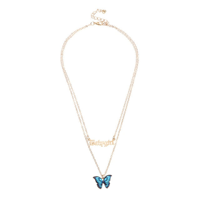 Baby Girl Butterfly Necklace