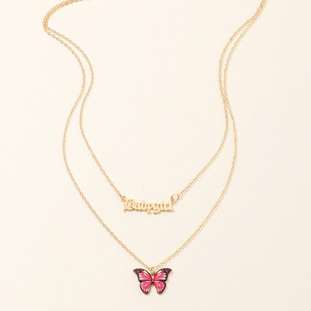 Baby Girl Butterfly Necklace