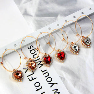 Be Mine Heart Big Hoop Earrings