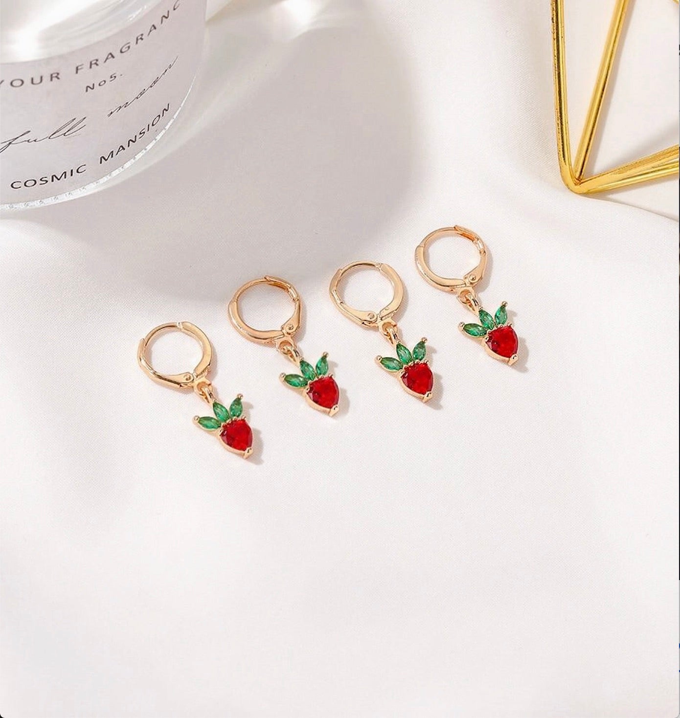 Very Berry Strawberry Earrings